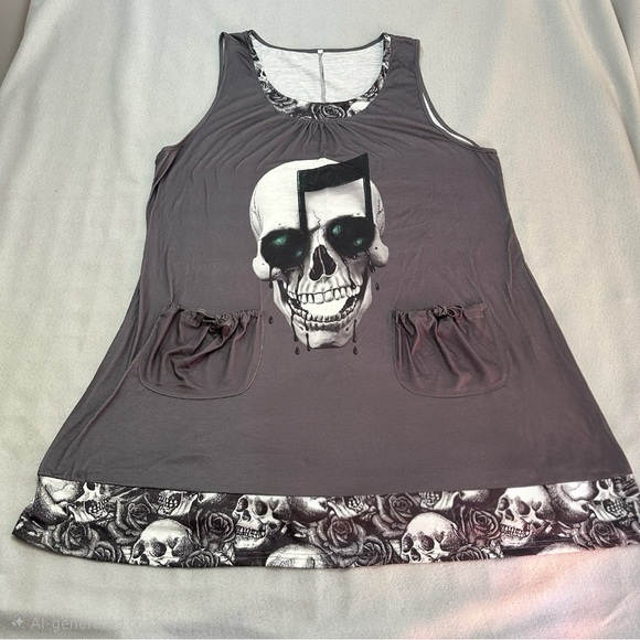 Dresses & Skirts - Skull Tank Dress